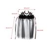 Tag der Toten Stirnband Gothic Kopfschmuck Schwarzer Schleier Krone Barock Tiara Krone Lolita Haaraccessoires Halloween Krone
