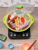 Children's Hot Pot Pretend Play Set: Realistic Kitchen Cookware for Kindergarten and Dollhouse Fun