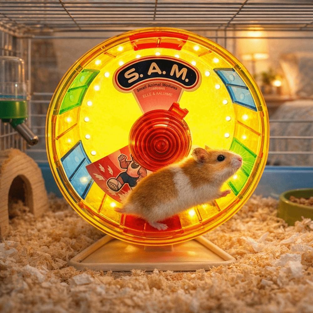 Super Silent Colorful Running Wheel Stable Base Pet Jogging Wheel  Hamster Exercise