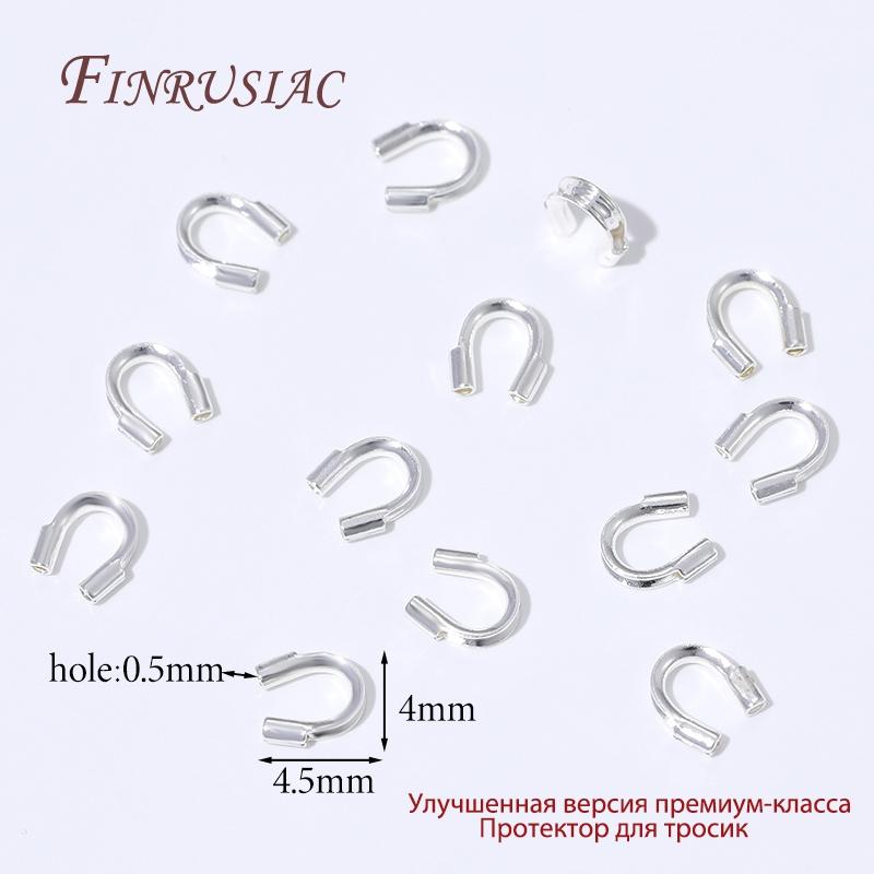 

18K Gold Plated Protective End Caps (protectors) For Rope,Wire Protectors U Shape Clasps Connector For Jewelry Making Supplies 50 pcs