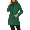 Women's Casual Outdoor Lightweight Raincoat Hooded Jacket Windbreaker