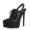 Sexy Pointed Toe High Heels Shoes Woman Sandals Platform Pumps Female Slippers Buckle Party Wedding Shoes Slingbacks Ladies Mule