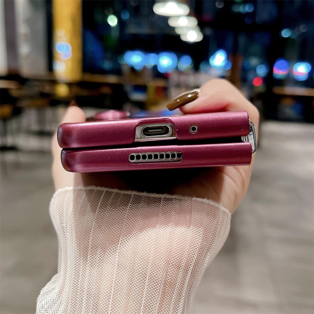 Solid Color Shockproof Phone Case For Samsung Z Fold 4 3 2 Flip 3 4 5g Zfold4 Zfold3 Zflip3 Zflip4 Zfold2 Protection Back Cover