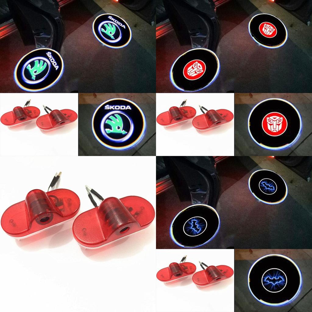 Led Laser 2pcs Car Door Ghost Shadow Welcome Projector Lights Car Styling