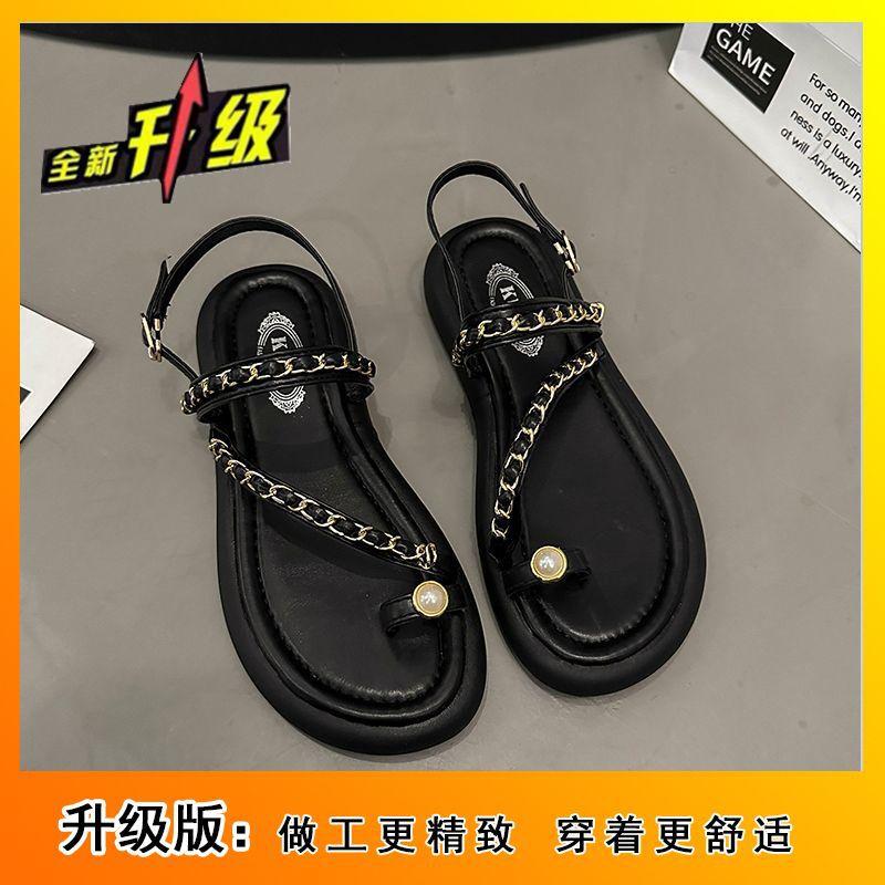 Super fairy fashion temperament versatile comfortable platform Roman shoes women 2025 new summer Internet celebrities word with sandals