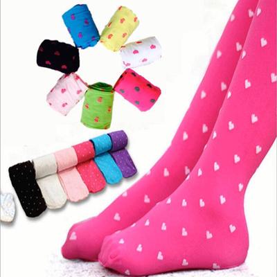 Baby Strumpfhosen Kind Mädchen Footed HeartTights Strümpfe Ballett Candy Farben Strumpf Mädchen Strumpfhosen Mädchen Kinder Baby Strumpfhosen
