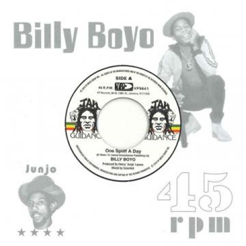 7inch Record BILLY BOYO - One Spliff A Day / One Dub A Day VP9641 Jah Guidance/VP 1984 US Reggae, Ska & Dub