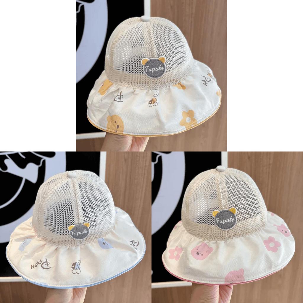 Baby Sun Hat Summer Mesh Large Brim Sun Protection For Toddler Boys Girls
