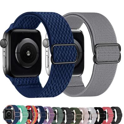 Pasek Scrunchie do Apple Watch Band Ultra 49 mm 40 mm 44 mm 41 mm 46 42 mm 45 mm Elastyczna nylonowa bransoletka iWatch seria 10 9 8 se 7 6 5