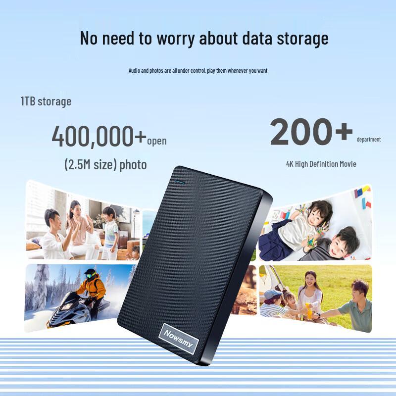 Newmine 1TB USB3.0 Portable External Hard Drive