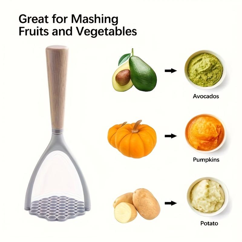 1 Multifunctional Aluminum Press for Potatoes, Avocados, Pumpkins , Sweet Potatoes , Manual Handheld Tool, Easy Clean,