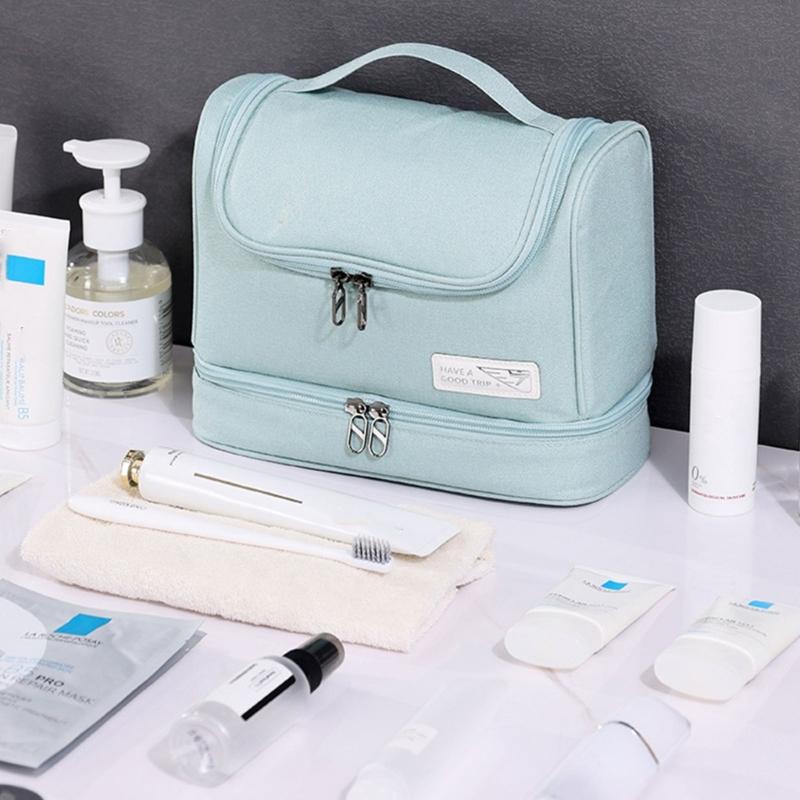 Women Men Travel Wash Necessaries Cosmetic Bag Large Capacity Professional Dry And Wet Separation Case Toiletry Handbag