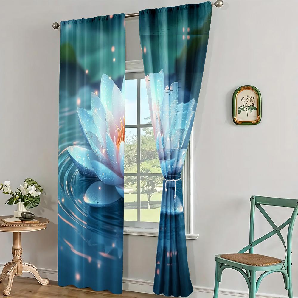 2 st, Draperier Lotus Ljusfilter Familjefest Lämplig för Klassrumsdekoration
