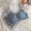 Deep V Underwear For Women Push Up Bras Floral Fashion Girls Lingerie Sling Backless