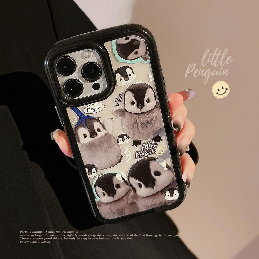

Penguin Illustration Applicable To 14Pro Max IPhone 13 Cute Ins Magnetic Acrylic 16 Acrylic 15 12pro max(6.7)