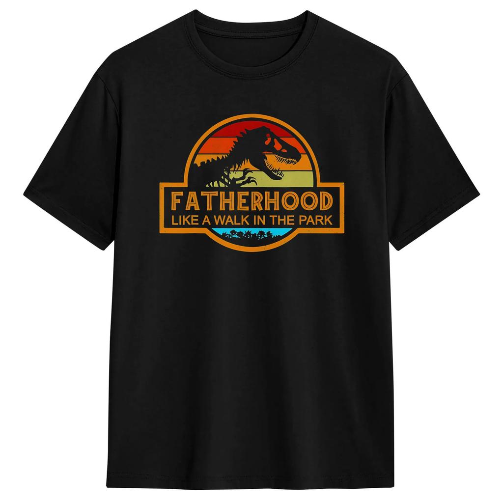 Jurassic Dad Pesca Dolore Trova un Modo Divertente Sarcastico T-shirt Scheletro Estate Harajuku T-shirt Cotone Girocollo Taglie Forti Top