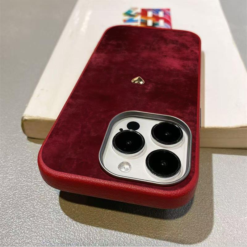 Custodia per Telefono in TPU Bordo con Motivo a Cuore Dorato Per iPhone 17 16 11 13 12 14 15 Pro Max XS X XR 7 8 Plus 16E 16 17 Pro Copertura Morbida