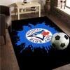 Blue Jays Baseball Season Rug Office Carpet Non-Slip Mat, Chair Rug Floor Covering for Gaming, Bedroom, Living Room , Home Decor Christmas Gift
