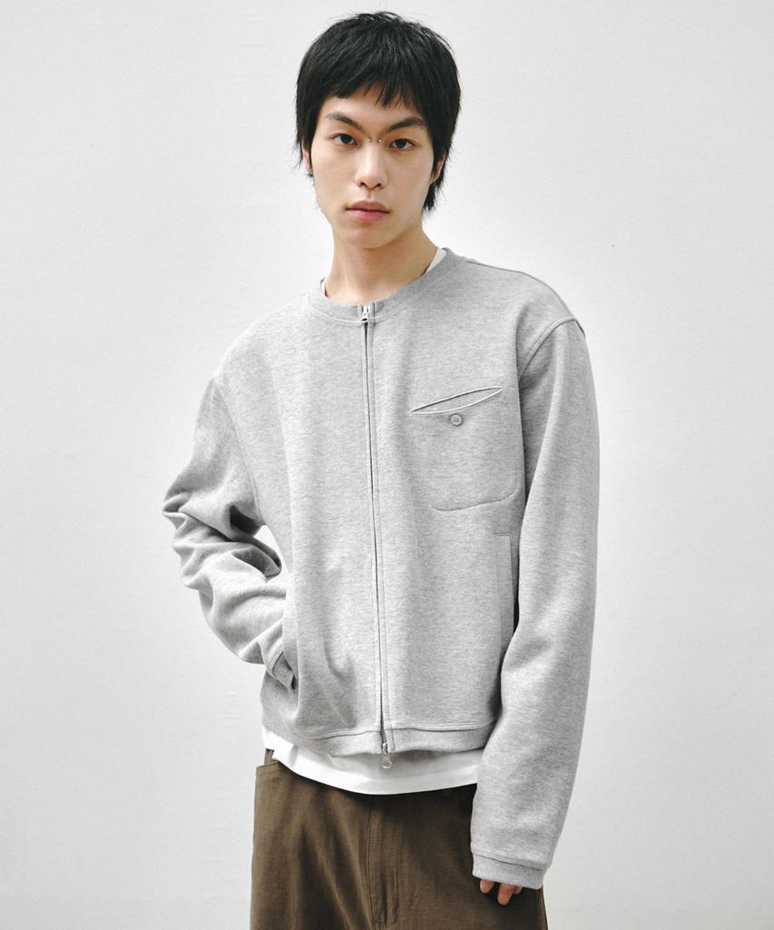 Intempomood Stroll Zip-Up Cardigan_Gray