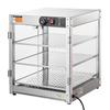 3-Tier Commercial Food Warmer Display Countertop Pizza Cabinet with Light