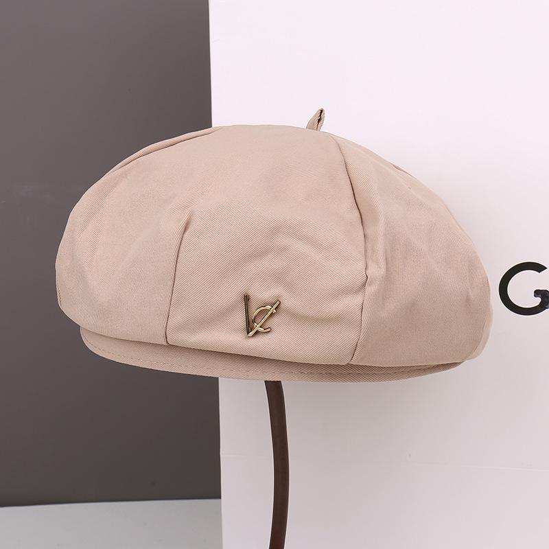 Spring and autumn show face small beret children fashion students versatile big head circumference painter hat casual bud hat