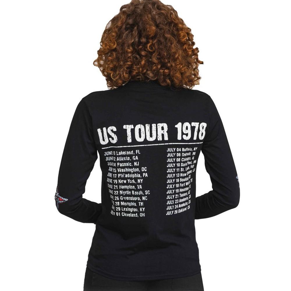 The Rolling Stones Unisex Adult US Tour Â´78 Long-Sleeved T-Shirt