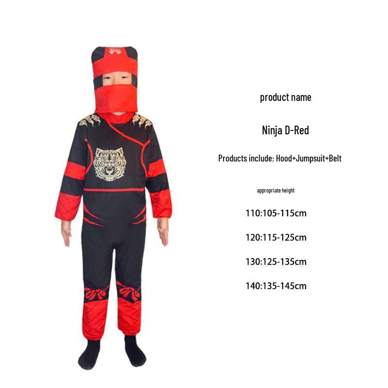 Costum Cosplay Samurai Ninja pentru Copii de Halloween pentru Joc de Rol și Spectacol