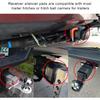 4 PCS Hitch Receiver Silencer Pads, 2.5 Inch Trailer Hitches Rubber Cushion for Adjustable Ball Mounts, Thickened Hitch Silencer Pad Buffer Reduce