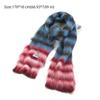 New Striped Winter Cashmere Scarf Soft Warm Woolen Scarves Mohair Rainbow Color Thickened Shawl Wrap Women