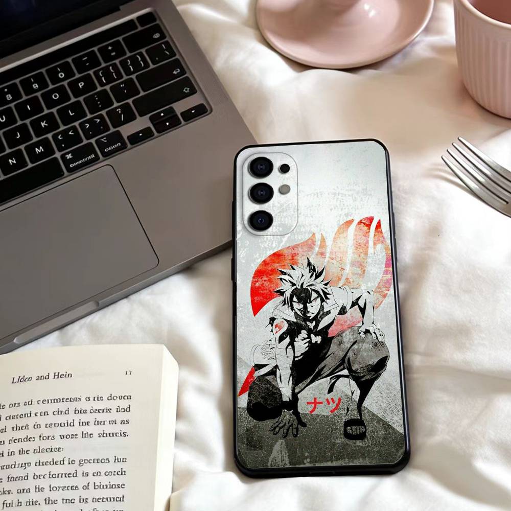 F-Fairy Comics TailS Anime Phone Case For Samsung S25,24,23,22,30,21,10,9,Ultra,Plus,Lite,FE,4,5 G Soft Black Case