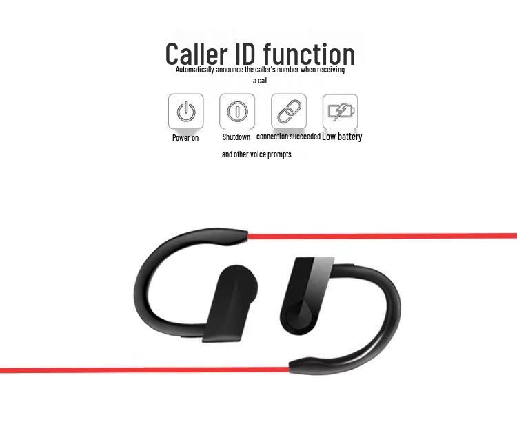 Hongxing Bluetooth Ear-hook Sports Earphones - Dual Ear, Wireless, Stereo Sound, Model K98