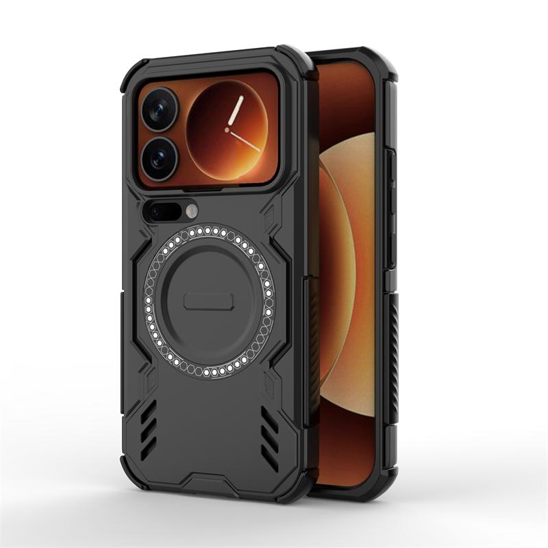 For Xiaomi 17 Pro Case Xiaomi 17 Pro Max Anti-knock Armor Magnetic Adsorption Wireless Charge Back Cover For Xiaomi 17 Pro Case