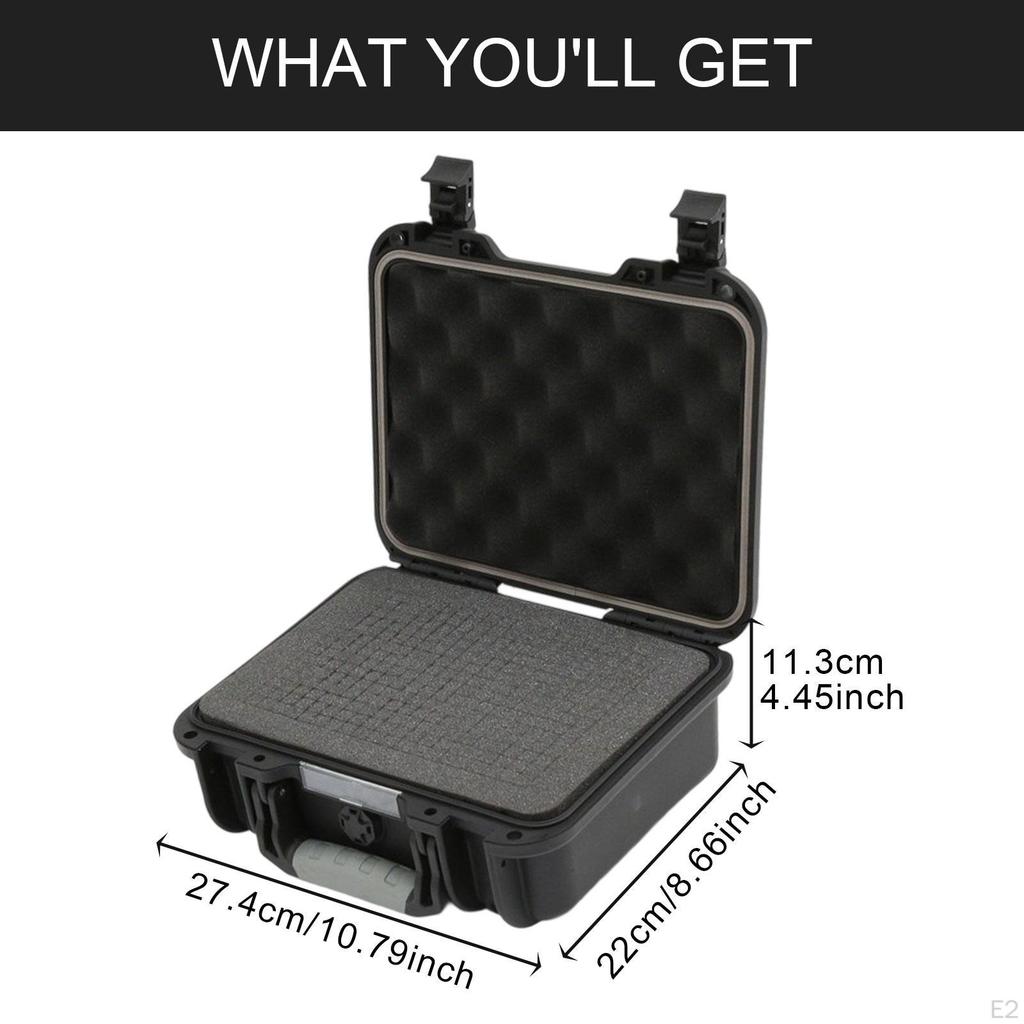 Tool Box Waterproof Hard Case for Travel Suitcase Carrying Storage Testing
