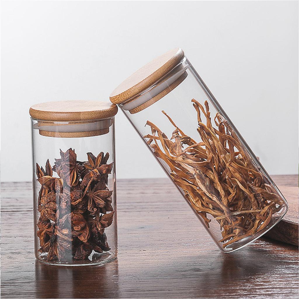 175 Ml Salt Storage Candy Jar Glass Jars Tea Sealing Cap Coffee Bean Loose Containers Sealed Canisters