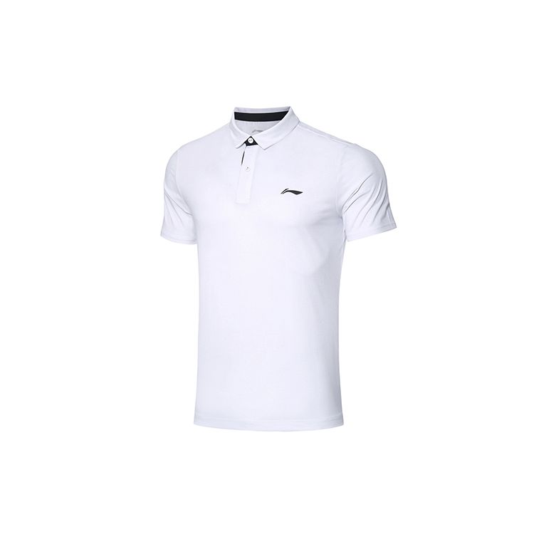 

Li-Ning Quick-Dry Cool Short Sleeve Polo Shirt Men tops Standard-White APLQ043-2 XXL