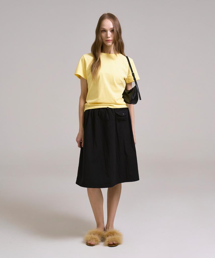 Sin And Lee Anime Midi Skirt Black