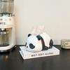 Creative Mischievous Panda Tissue Box Living Room Decoration Micro Model Paper Drawer Storage Tool