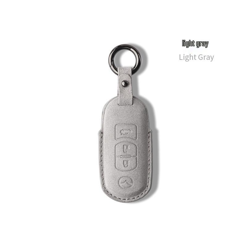 Premium Suede Buckle Key Case for Mazda CX-4, CX-5, Axela, Atenza, and Old Mazda 6