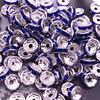 NEW 50pcs 8mm Czech Crystai Rhinestone Glass Round Loose Spacer Beads for Jewelry Making DIY Bracelet Necklace