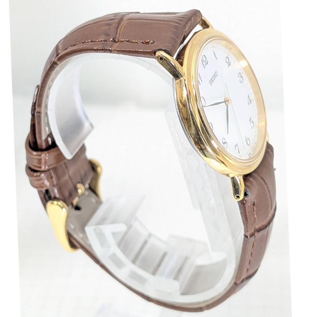 SEIKO Quartz Battery and Strap Working Men's Watch, Replaced, Condition, P-97