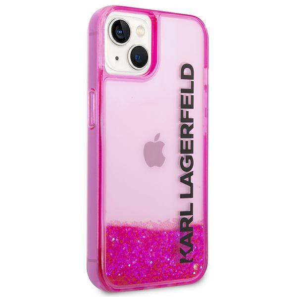 Karl Lagerfeld KLHCP14MLCKVF iPhone 14 Plus / 15 Plus 6.7" pink hardcase Liquid Glitter Elong
