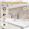 Acrylic Transparent Waterproof Splash Guard for Shower and Bathtub