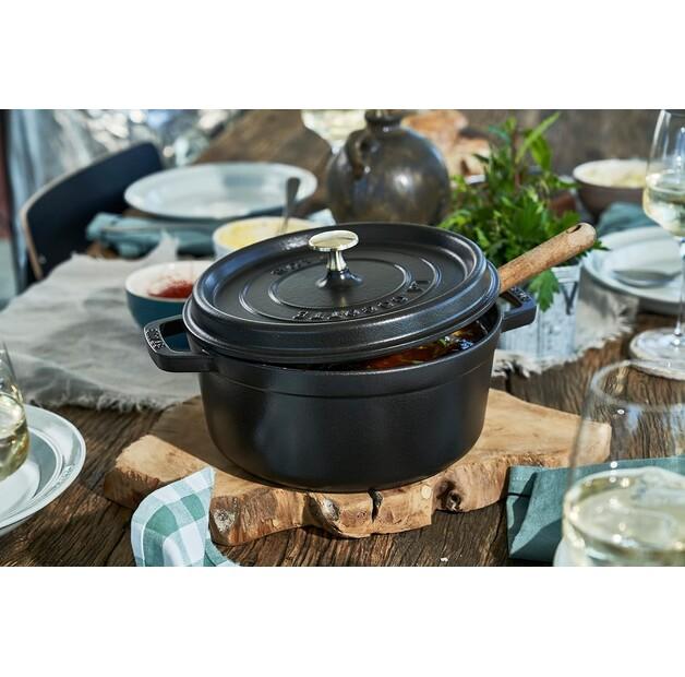 Casserole Zwilling Staub, Round, 28 Cm, Black, 6.7 L (40500-281-0)
