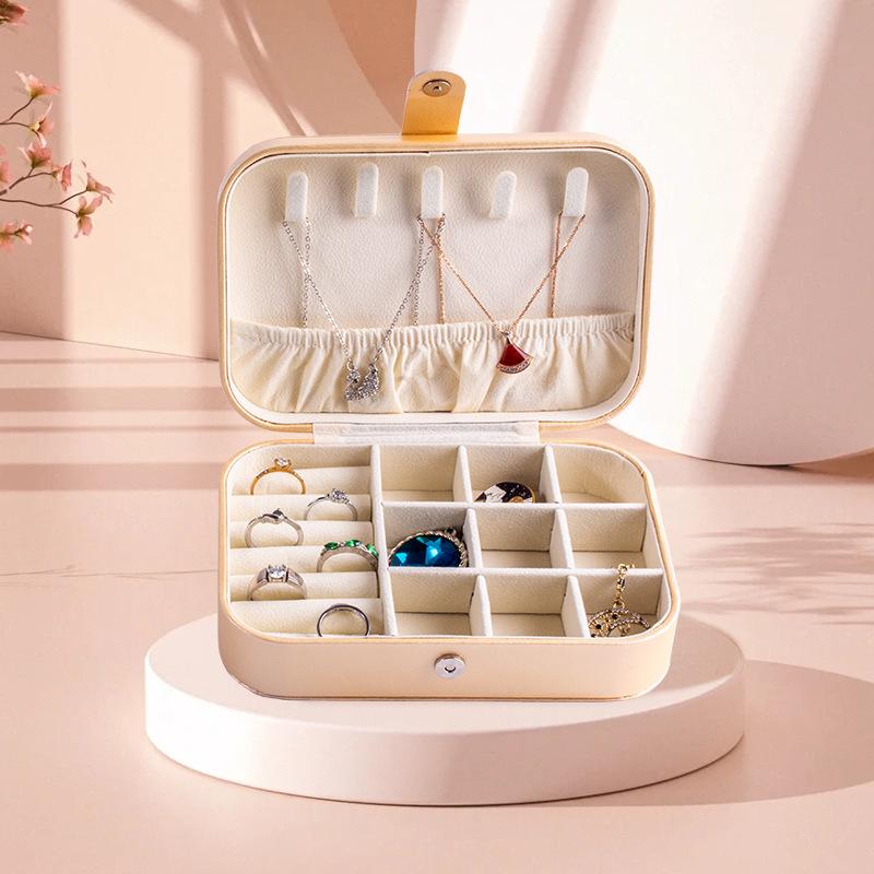 Portable Jewelry Box European Princess Travel Korean Hand Jewelry Jewelry Bag Earrings Ring Small Storage Box