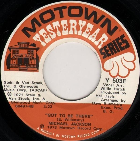 

7inch Record MICHAEL JACKSON - Got To Be There / Rockin Robin Y503F Motown 1973 US Soul/Funk Used
