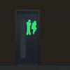 Dark Bathroom Luminous Home Decor Wall Sticker Washroom Door Sign Indicator Label Toilet Sticker