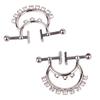 QKKQ New Stainless Steel Nipple Clamps Bondage Adult Sex Toys Noble Style Steel Clip Suitable for Adult Men and Women