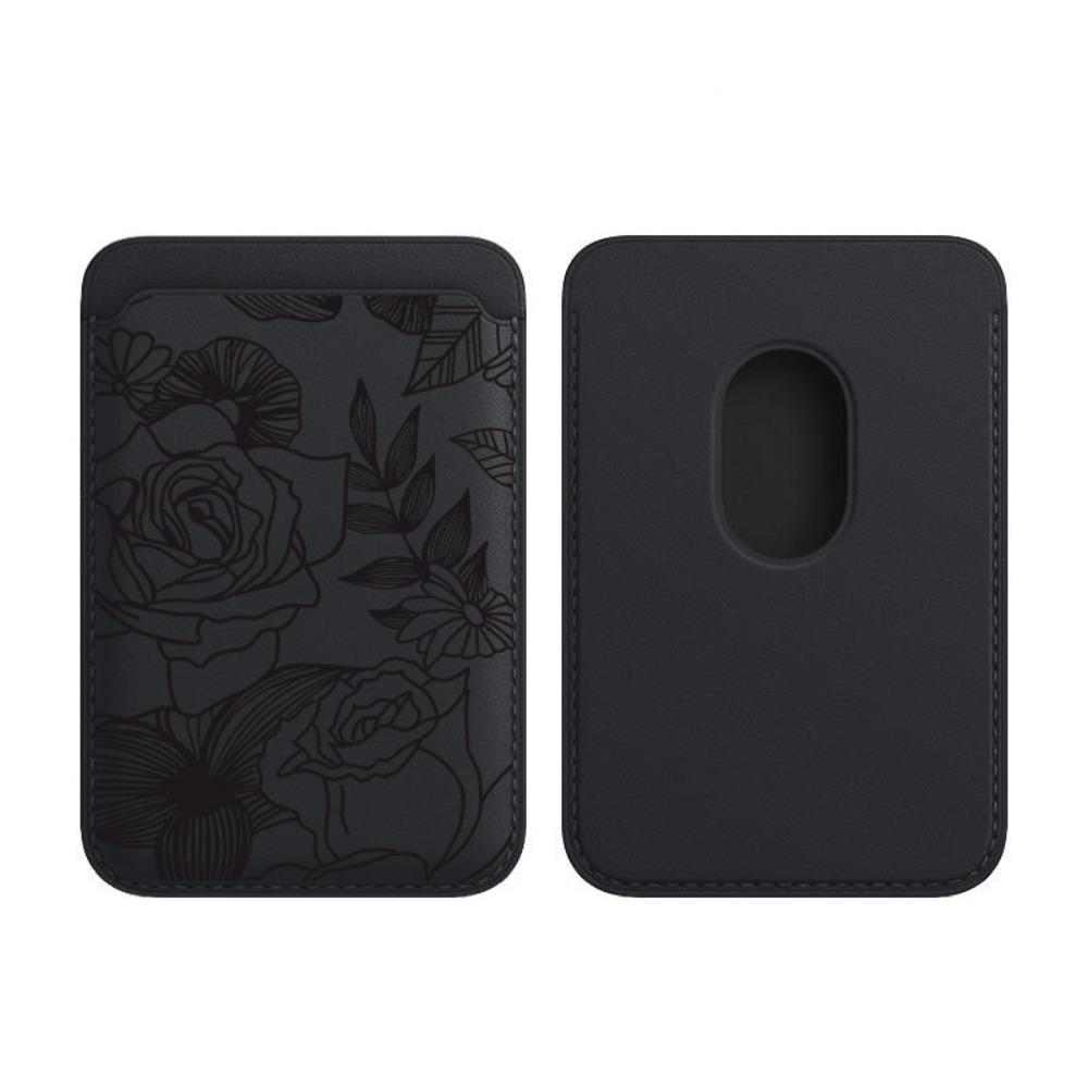 

For Magsafe Wallet Magnet Phone Card Bag Strong Adsorption Ultra-thin Mobile Phone Case for iPhone 17 16 15 14 13 ProMax чорний