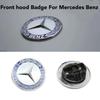 FEN1   2025 For Mercedes-Benz 1Pcs Car Metal Flat Hood Emblem Front Badge Logo Sticker For Mercedes Benz W212 W213 W205 W177 W247 W176