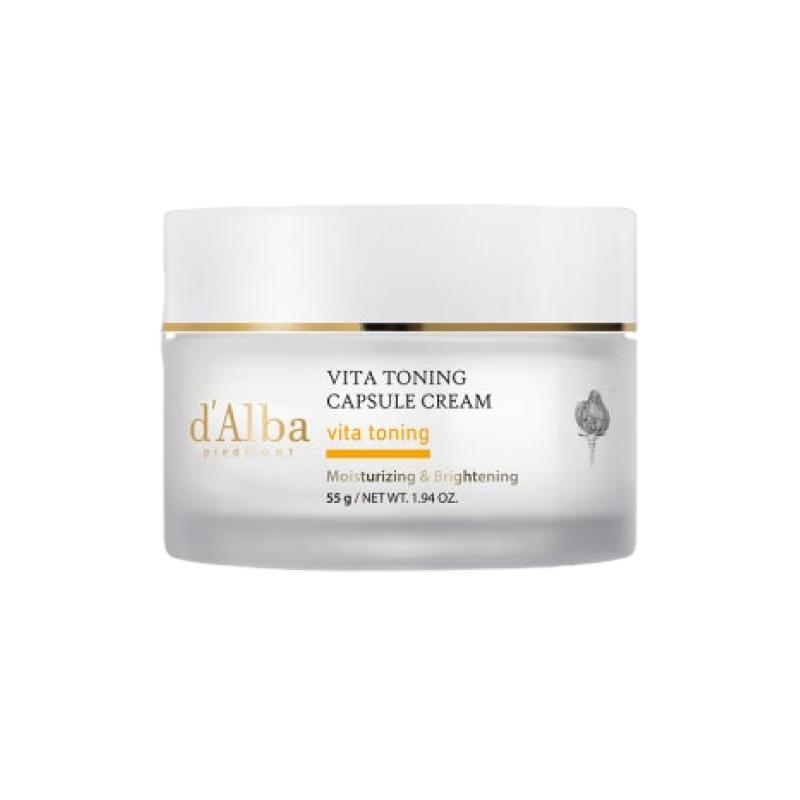 d Alba Vita Toning Capsule Cream Brightening & Hydrating Moisturizer 55g